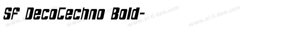 SF DecoTechno Bold字体转换